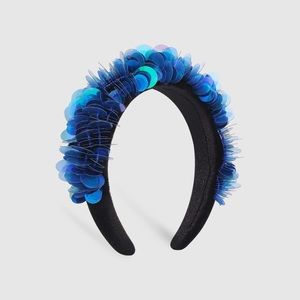 Blue Sequin Headband $15 NEW